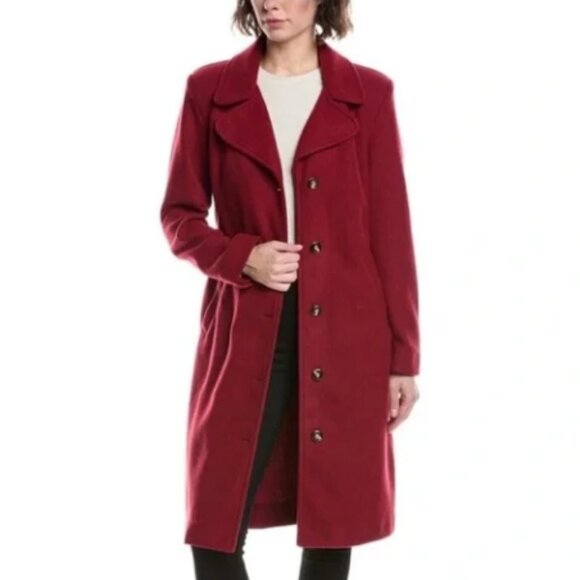 NWT CAbi Coming in Hot Topper Long Winter Coat in Brick Size M - Picture 1 of 14